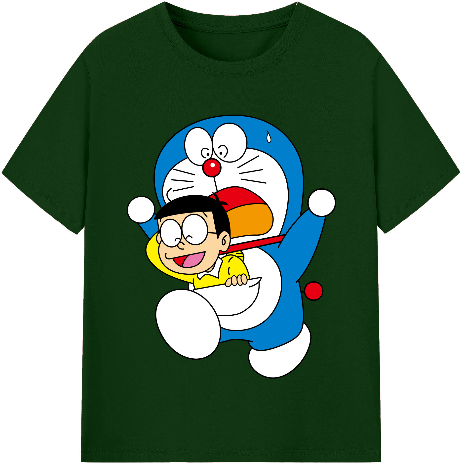 （画像用） ドラえもん Doraemon 綿100％半袖Tシャツ（フロントプリント）